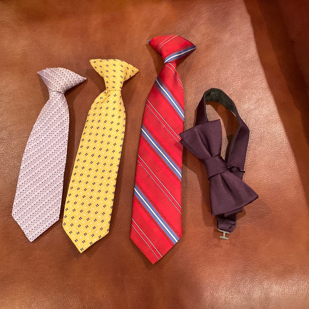 Little boys clip on ties in good condition